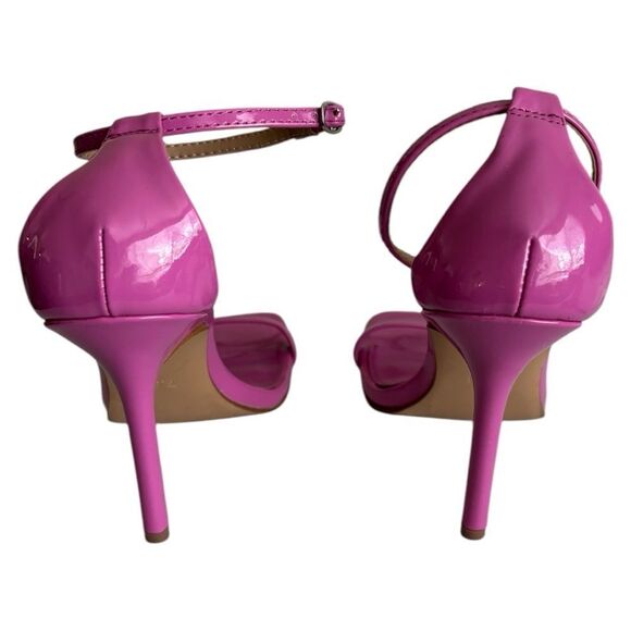Steve Madden Shaye Pink Patent Heeled Sandal - Picture 7 of 9